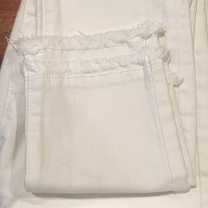 Ann Taylor Loft white skinny jeans